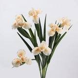 Real Touch Artificial Iris Flower Stem with Leaves – 60cm