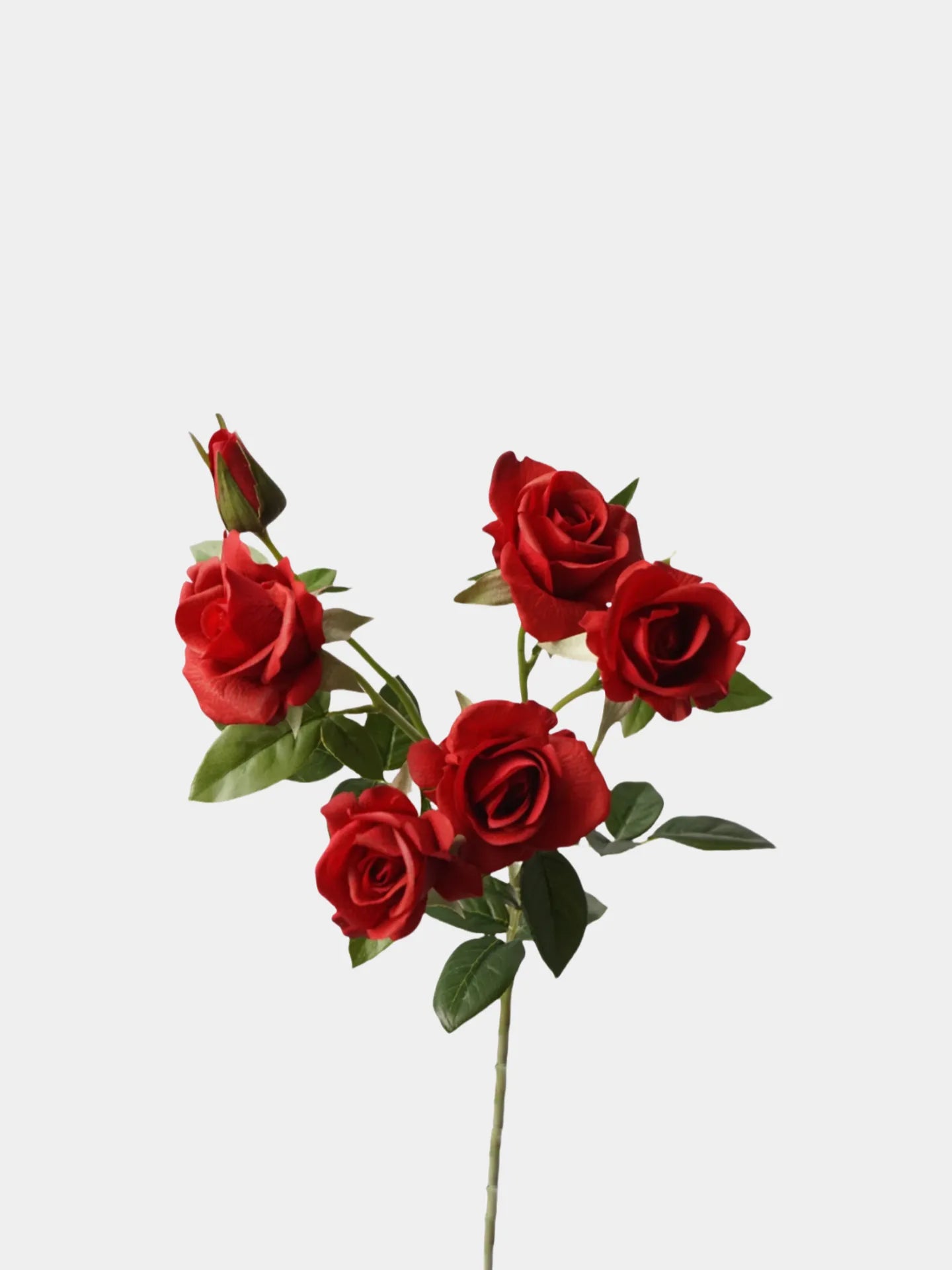 リアルタッチ人工マルチヘッドローズ - 赤/ピンク/白