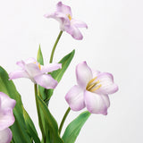 Real Touch Brownie Tulpenstiel – Weiß und Lavendel – 48 cm