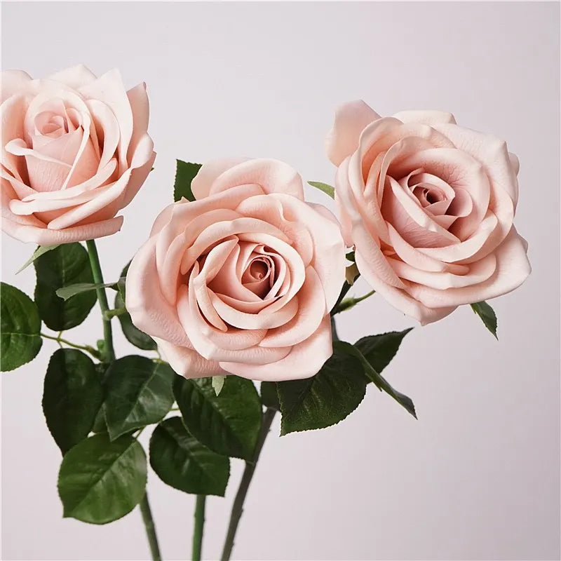 
Künstliche Blumen mit echtem Touch Rose in Pink-28"
