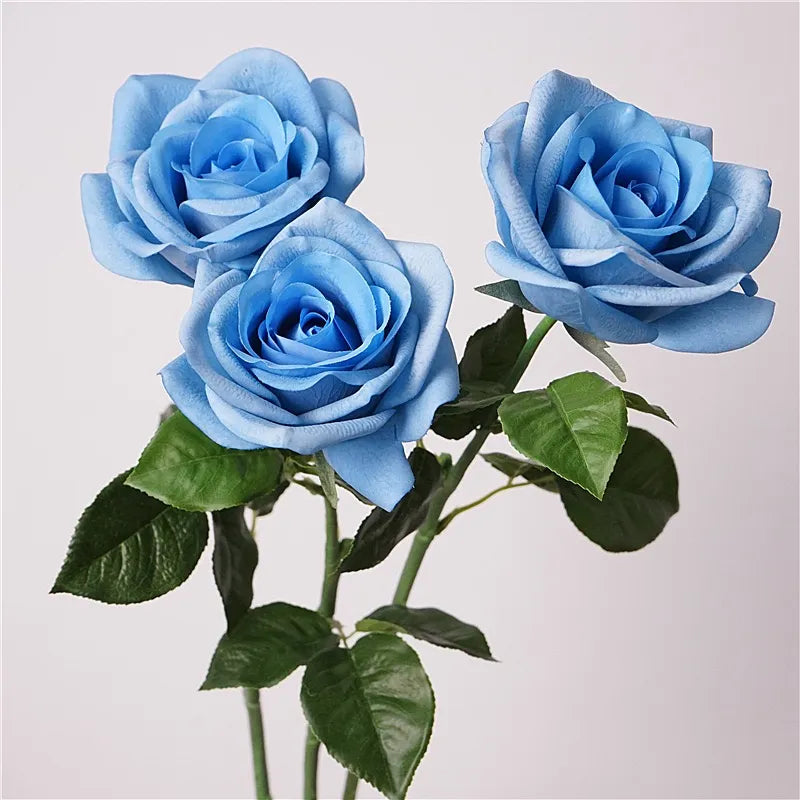 
Künstliche Blumen mit echtem Touch Rose in Pink-28"