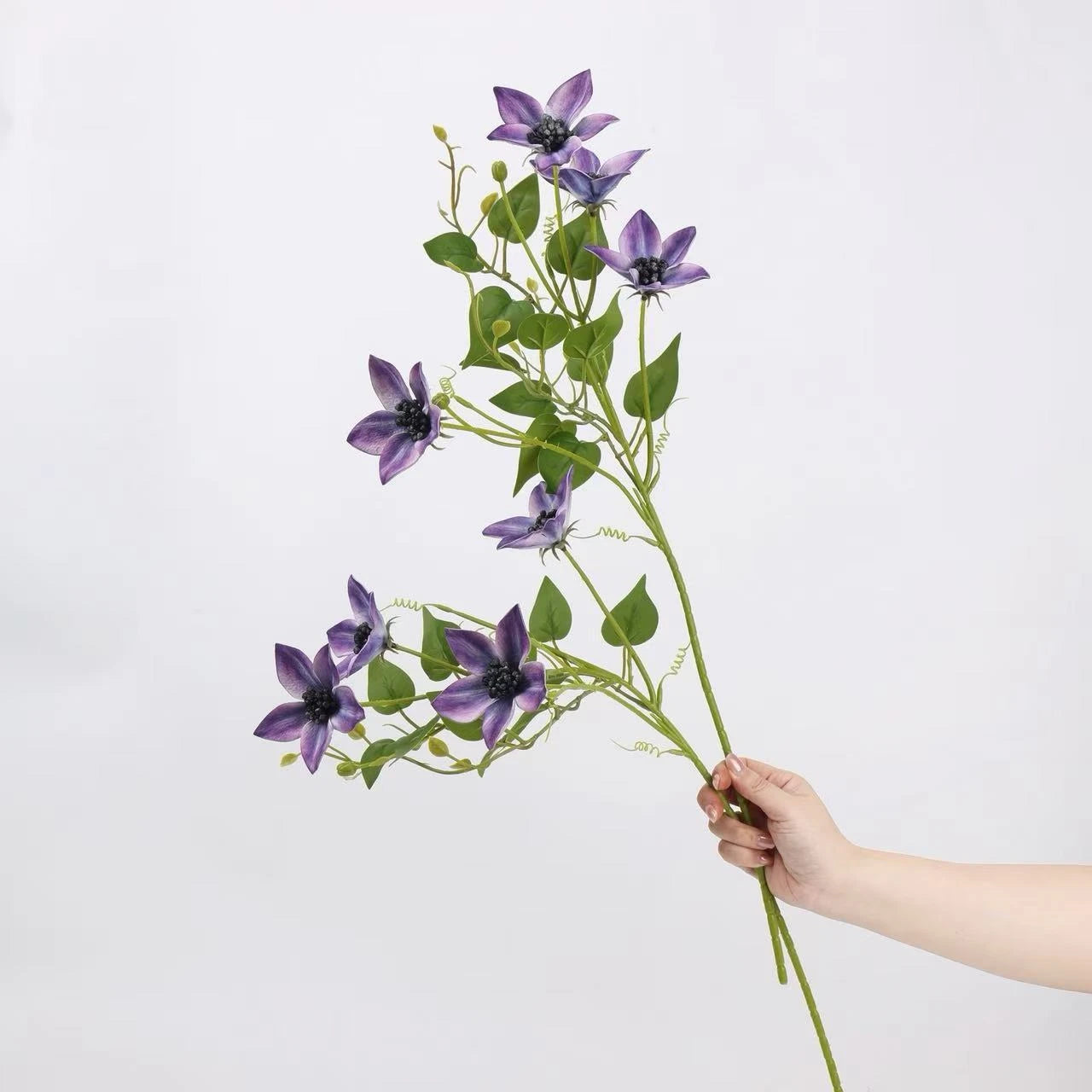 Real Touch Clematis Spray Stem