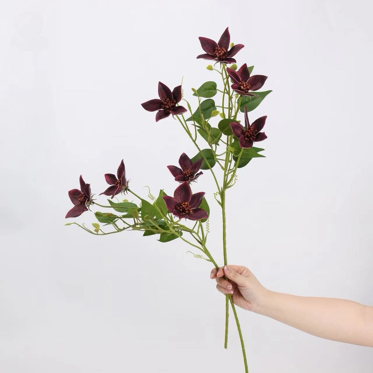 Real Touch Clematis Spray Stem