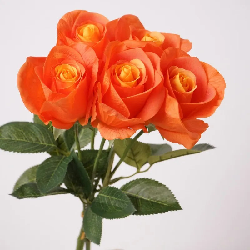 リアルタッチ ダイアナ ローズ ブーケ - オレンジ