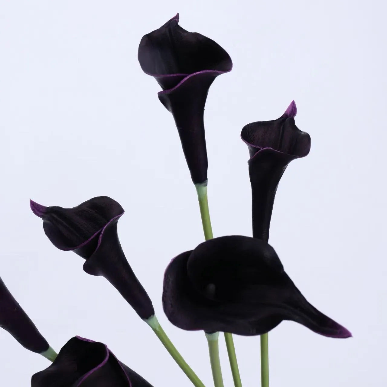 Real Touch Faux Calla Lily Stem –Dark Purple 20.9″