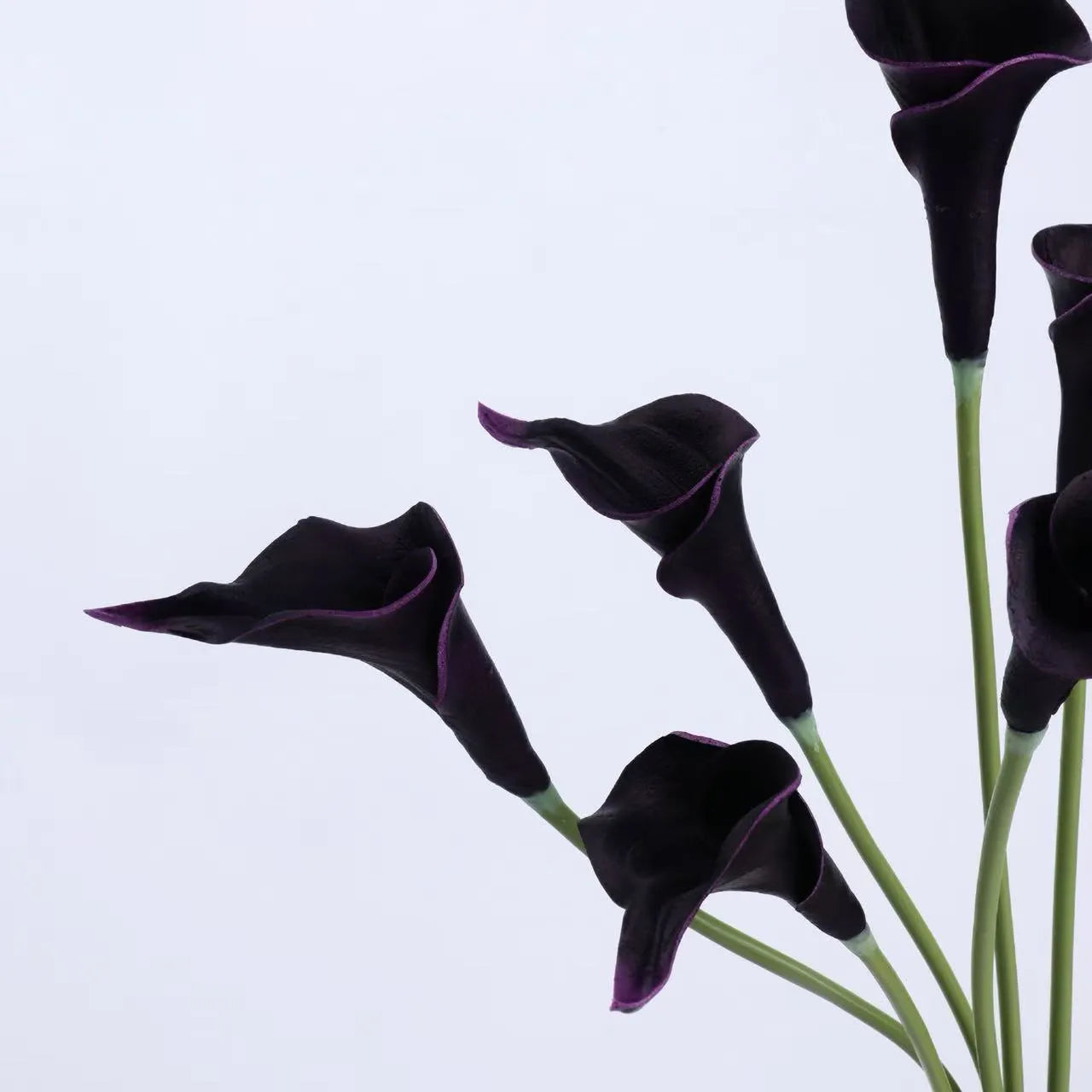 Real Touch Faux Calla Lily Stem –Dark Purple 20.9″