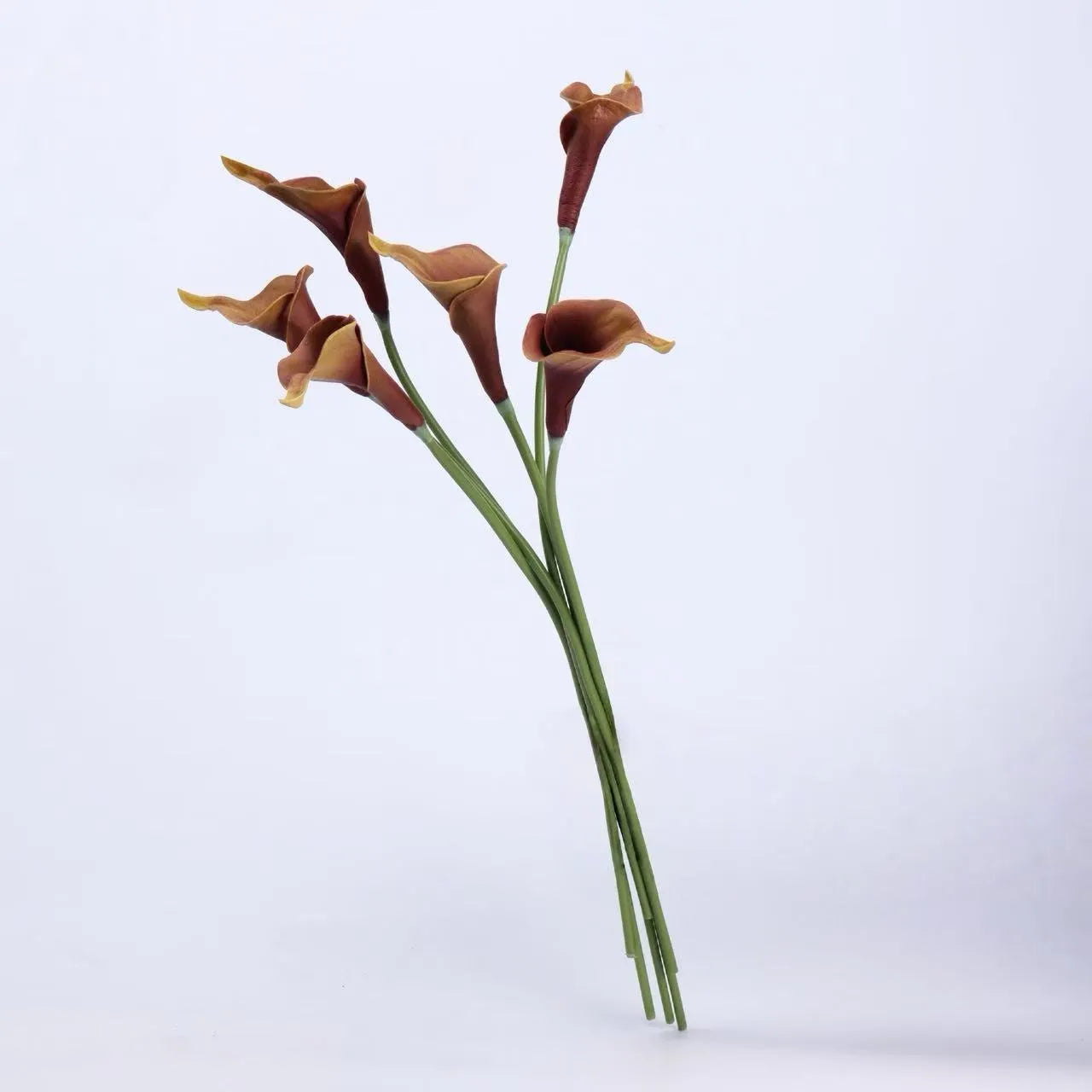 Real Touch Faux Calla Lily Stem – Brown 20.9″