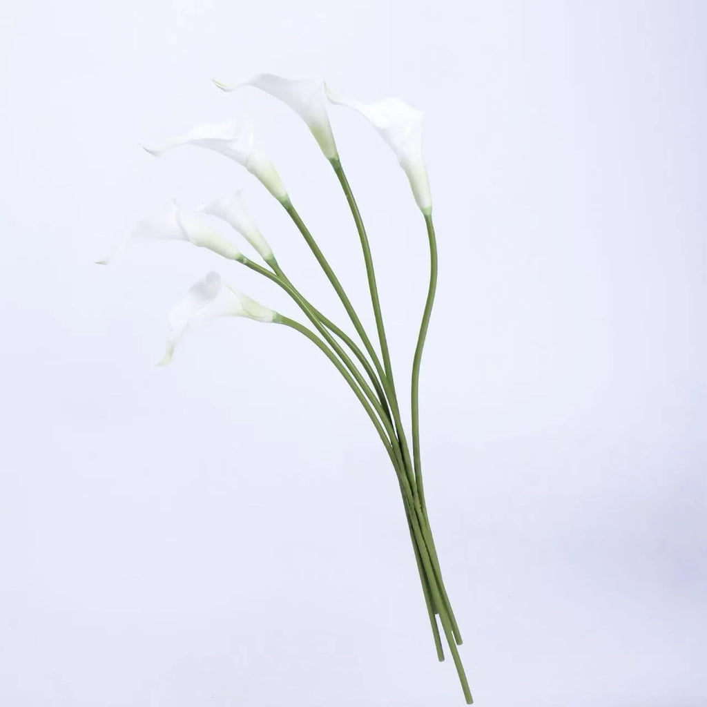 Real Touch Faux Calla Lily Stem – White 20.9″