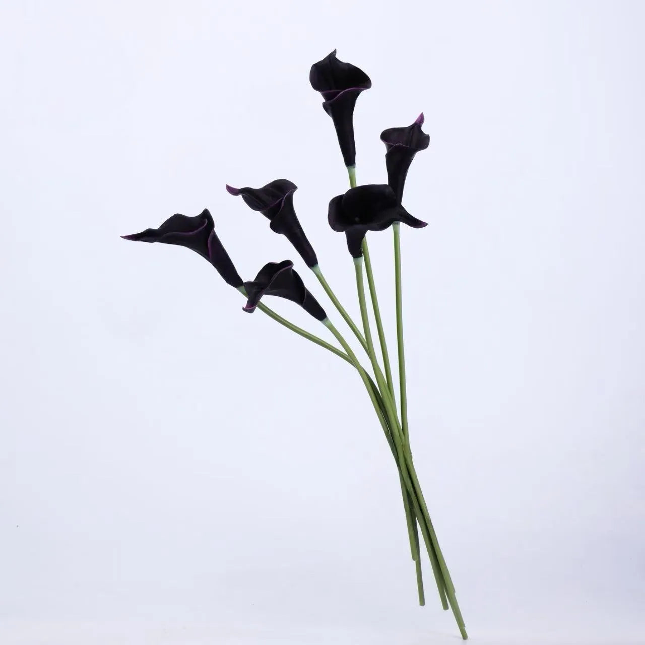 Real Touch Faux Calla Lily Stem –Dark Purple 20.9″
