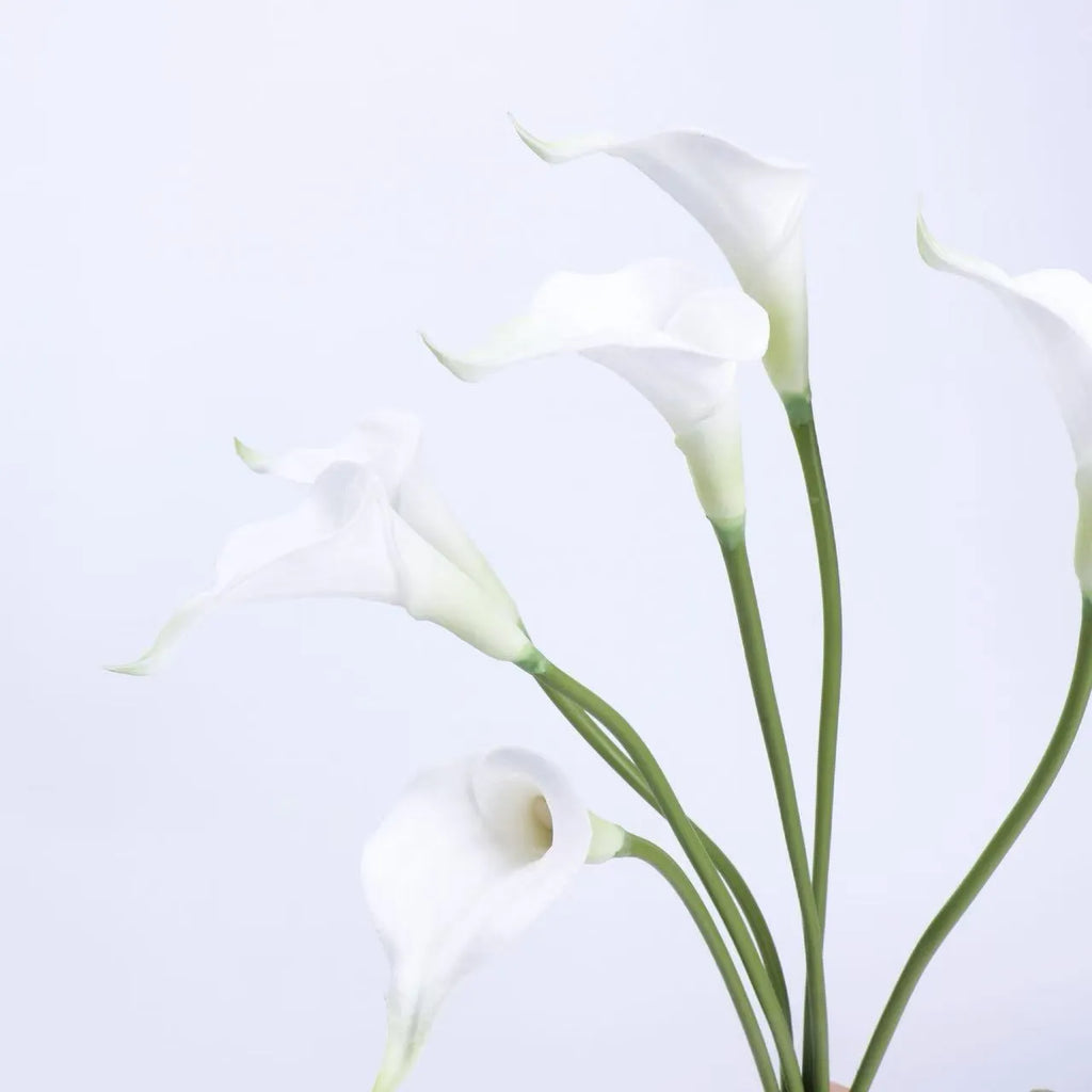 Real Touch Faux Calla Lily Stem – White 20.9″