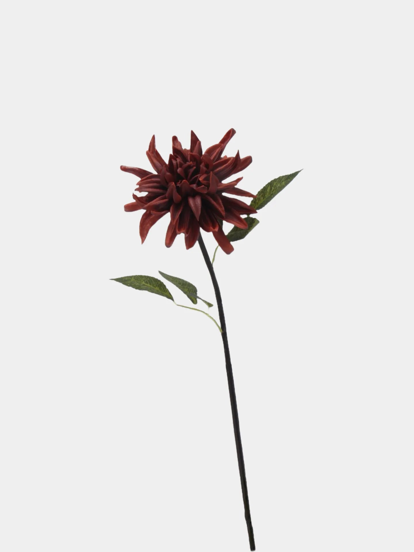 Real Touch Faux Dahlia Flower-Brick Red-20.8"