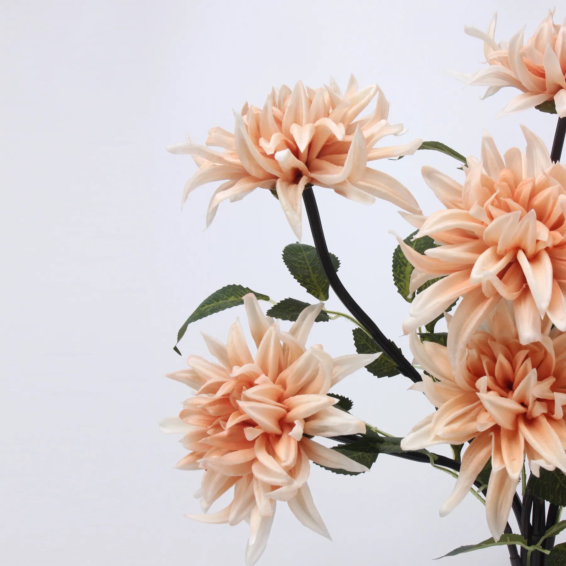 Real Touch Faux Dahlia Flower-Champagne Pink-20.8"
