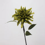 Dahlienblüte aus Kunstseide, „Real Touch“, Grün, 52,8 cm