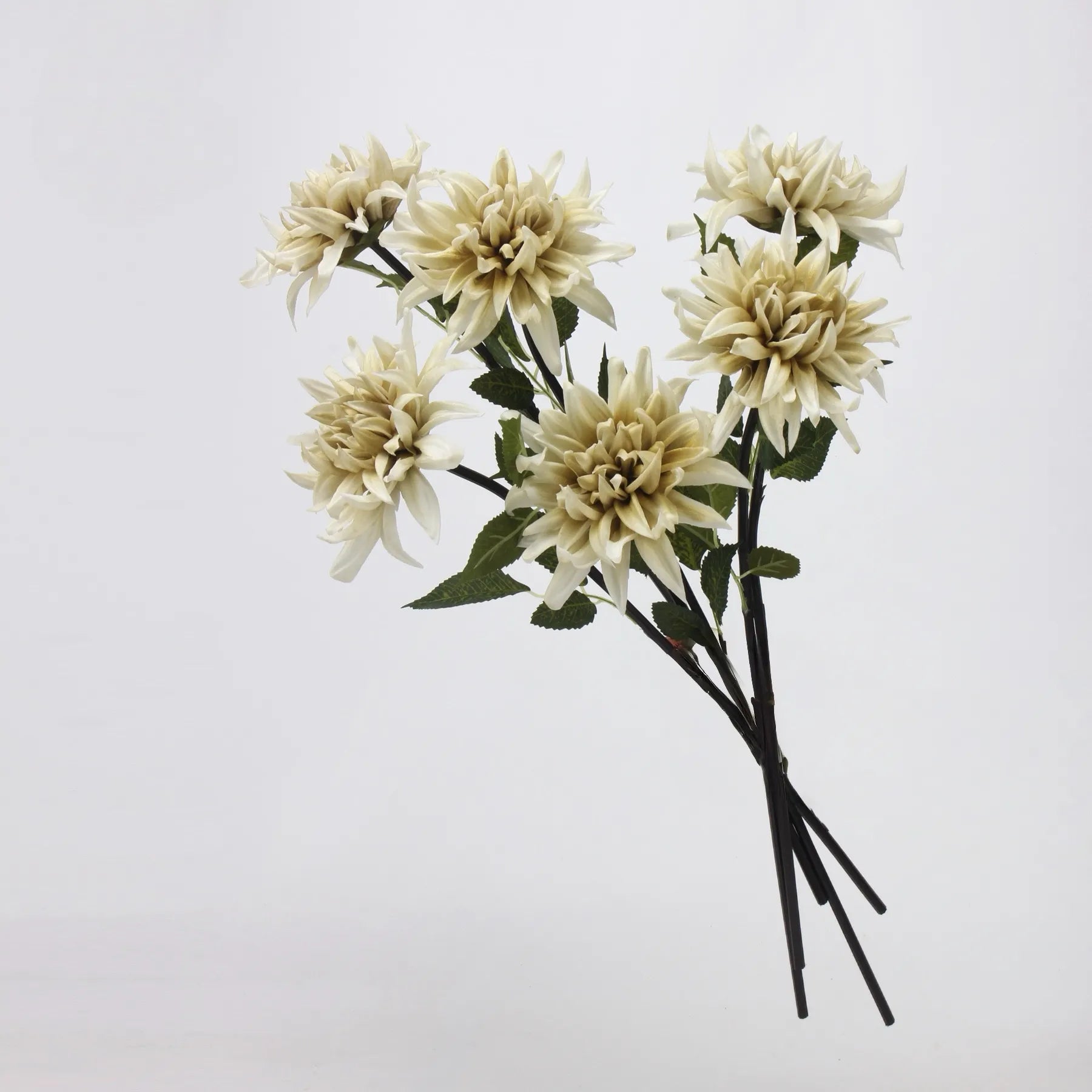 Real Touch Faux Dahlia Flower-Pale Green-20.8"