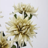 Echte Haptik Künstliche Dahlienblume – Hellgrün – 52,8 cm