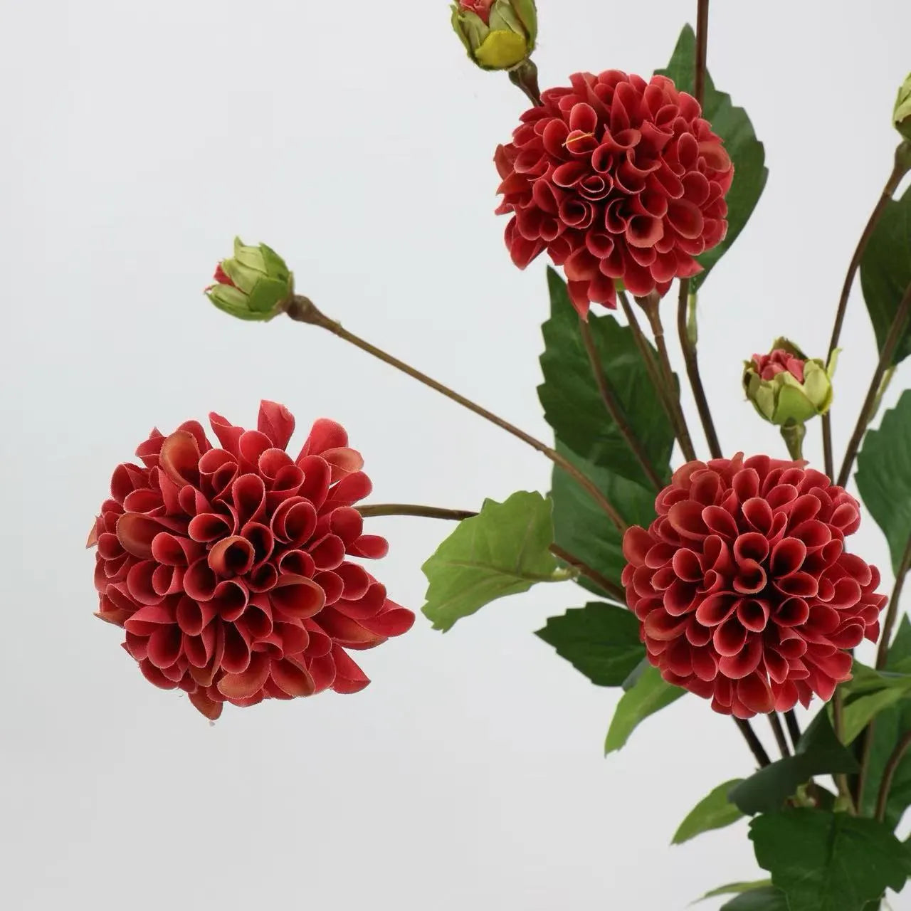 Real Touch Faux Dutch Dahlia Stem –22"