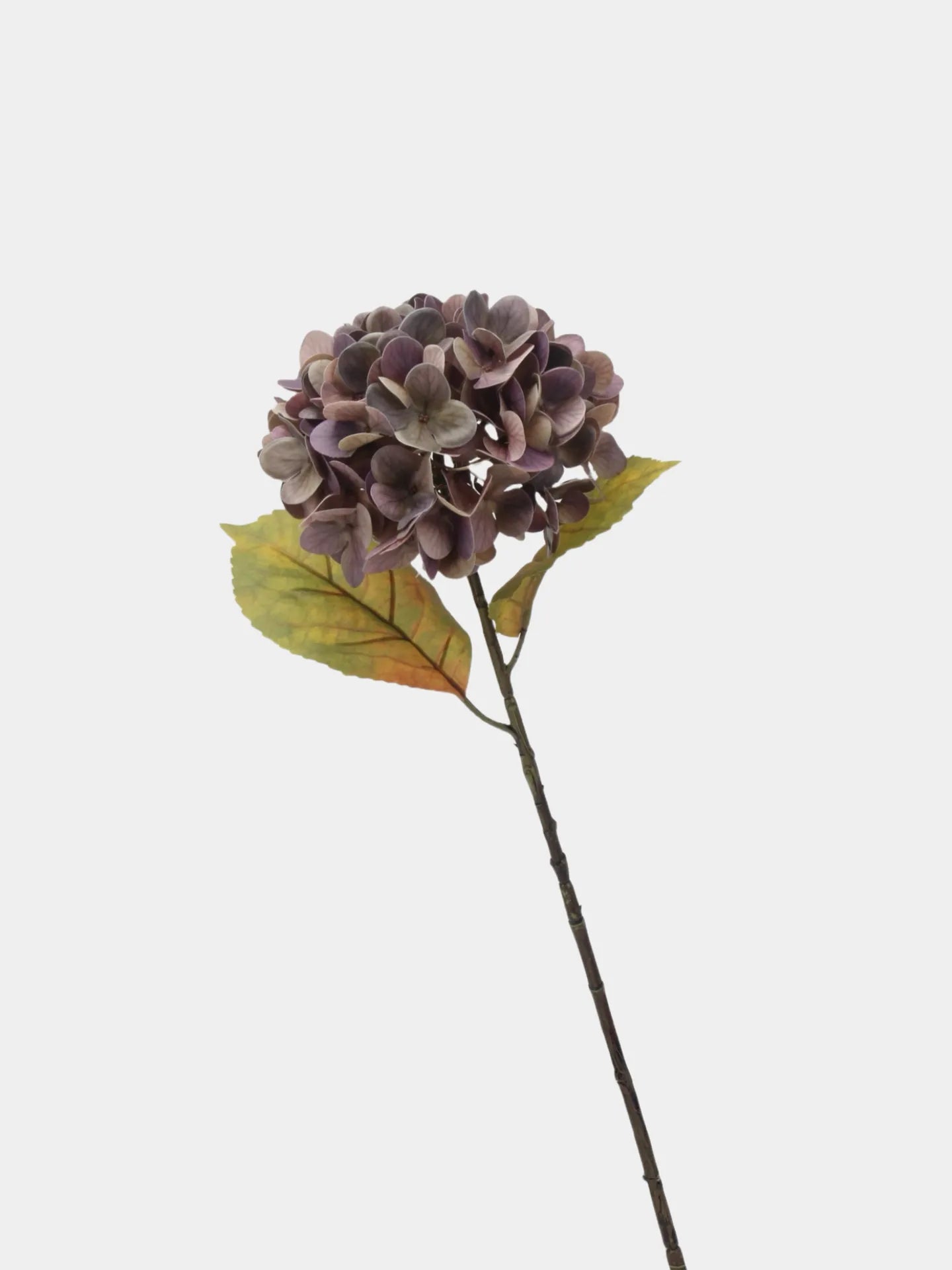 Künstliche Hortensienblüte „Real Touch“, Violett verblichen, 56 cm