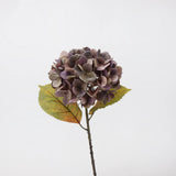 Künstliche Hortensienblüte „Real Touch“, Violett verblichen, 56 cm