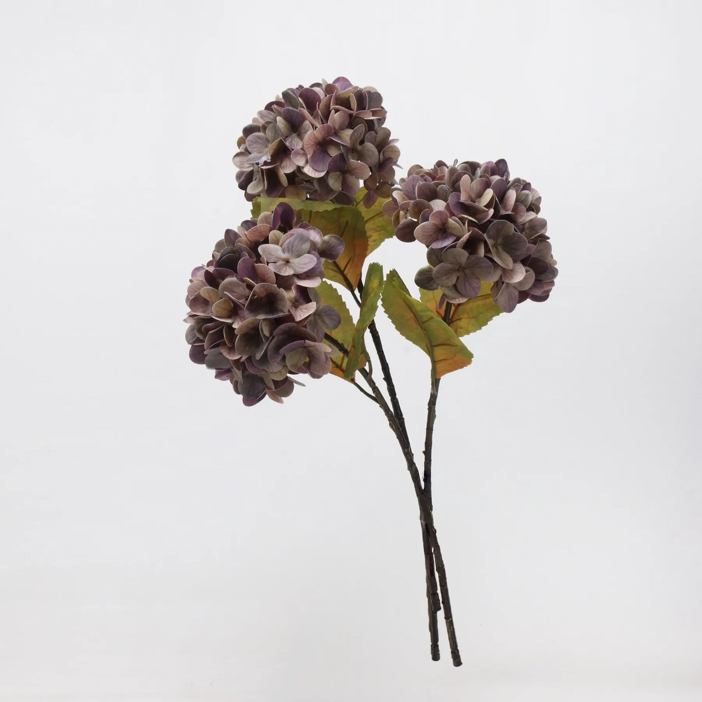 Künstliche Hortensienblüte „Real Touch“, Violett verblichen, 56 cm
