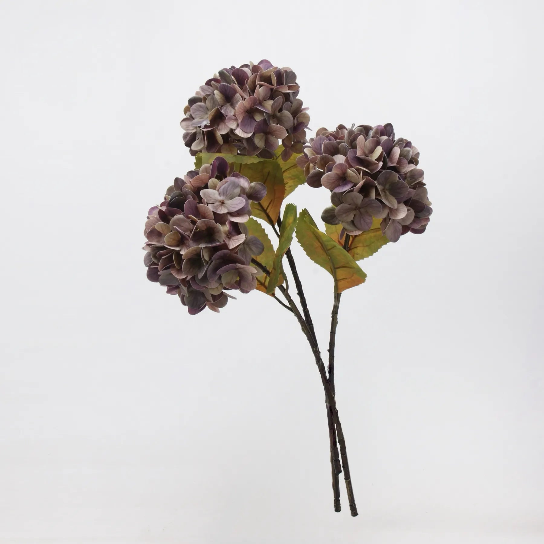 Künstliche Hortensienblüte „Real Touch“, Violett verblichen, 56 cm