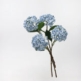 リアルタッチ フェイク アジサイ ステム - ライトブルー 20"