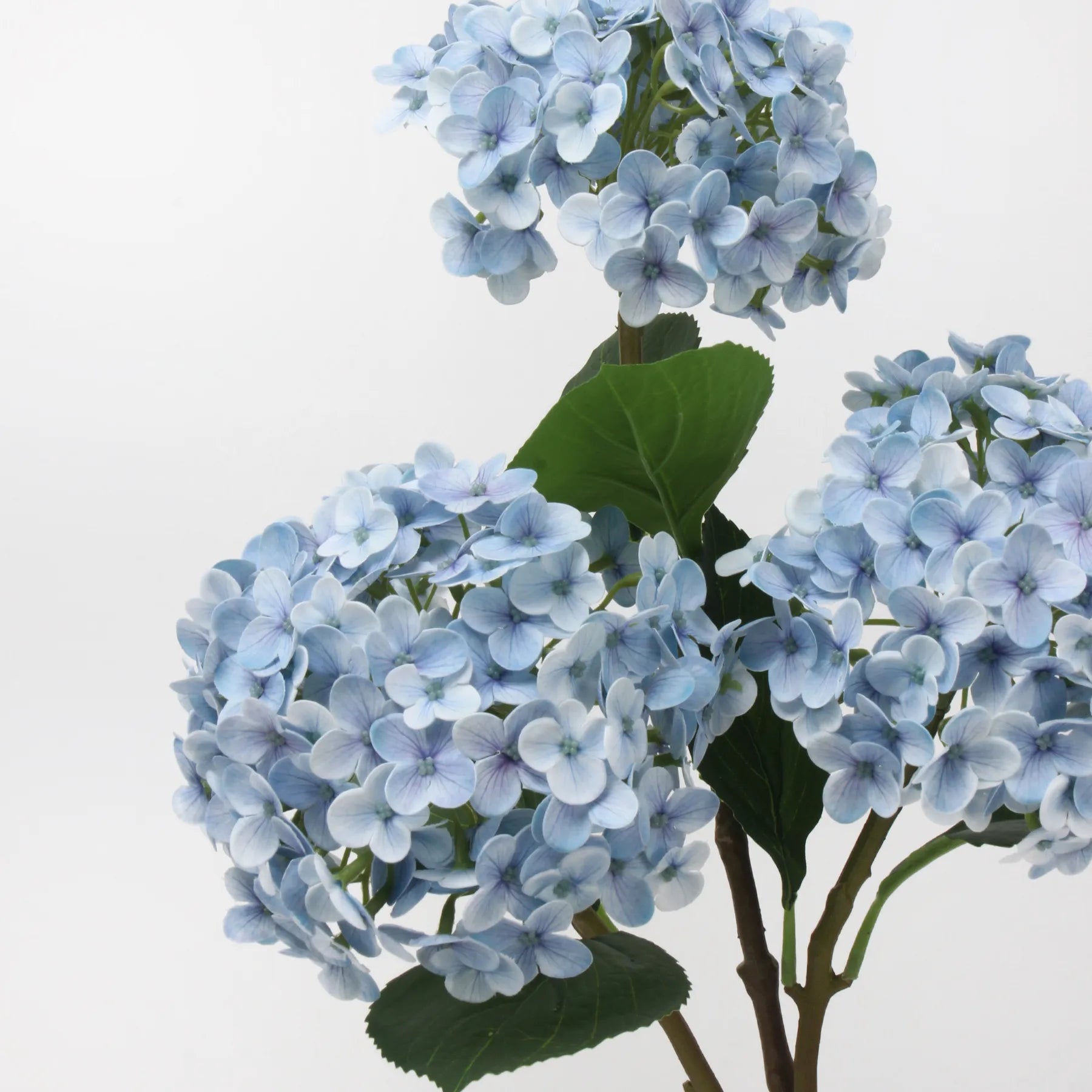 リアルタッチ フェイク アジサイ ステム - ライトブルー 20"