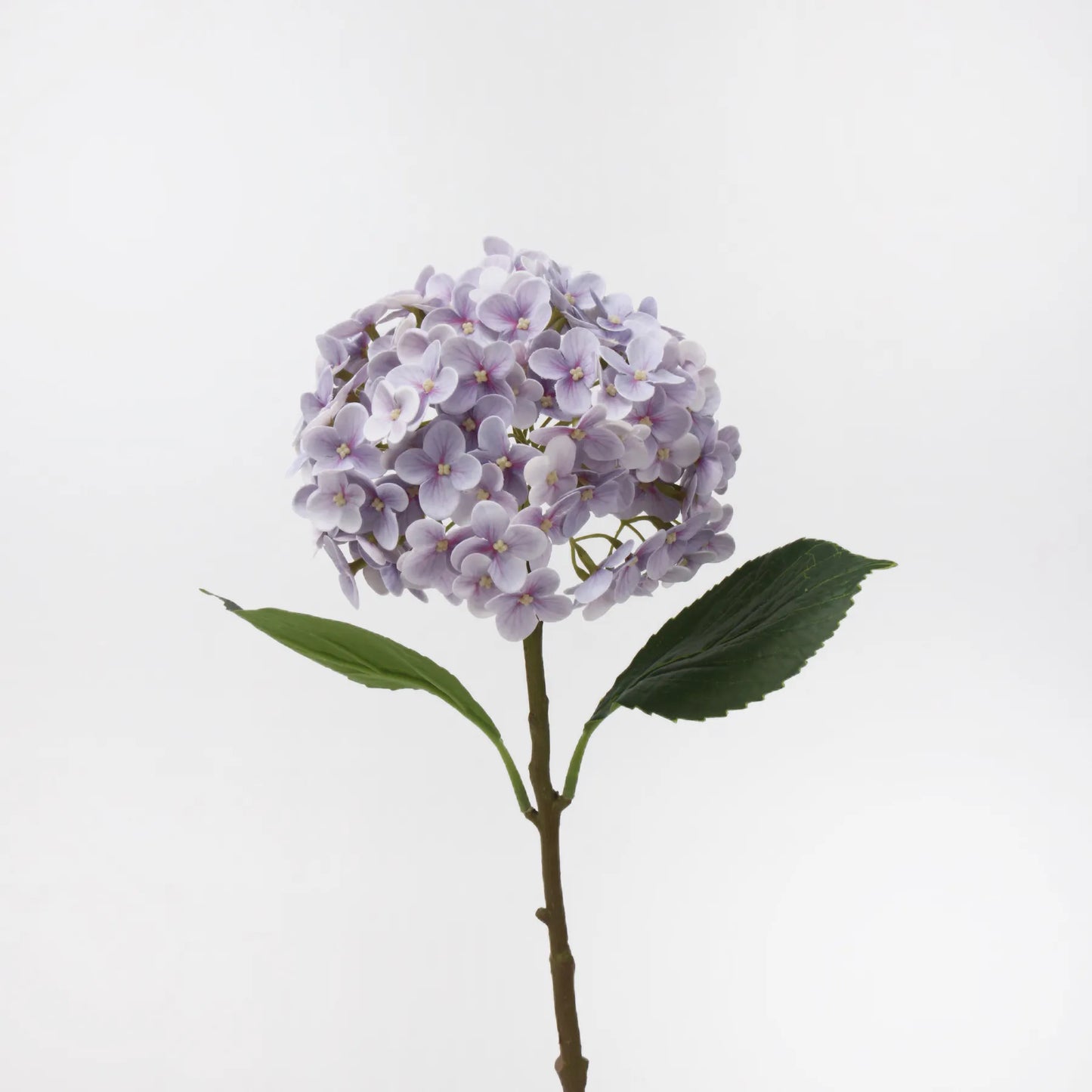 リアルタッチ フェイク アジサイ ステム - ライトパープル 20インチ