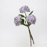 リアルタッチ フェイク アジサイ ステム - ライトパープル 20インチ