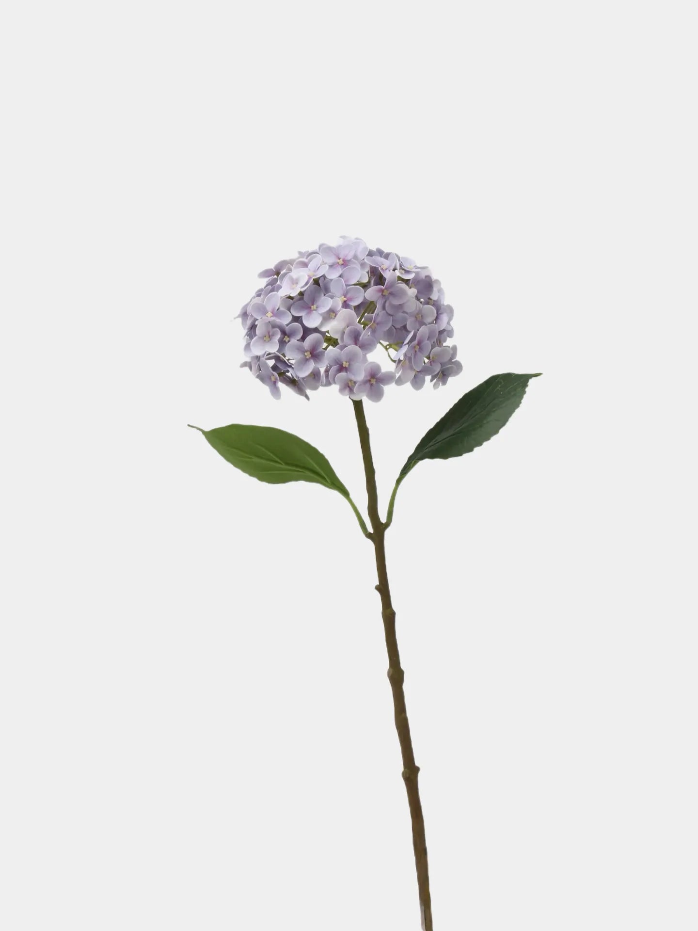 リアルタッチ フェイク アジサイ ステム - ライトパープル 20インチ