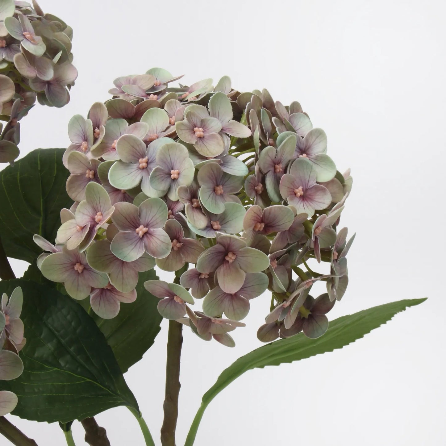 リアルタッチ フェイク アジサイ ステム - 薄紫 20"