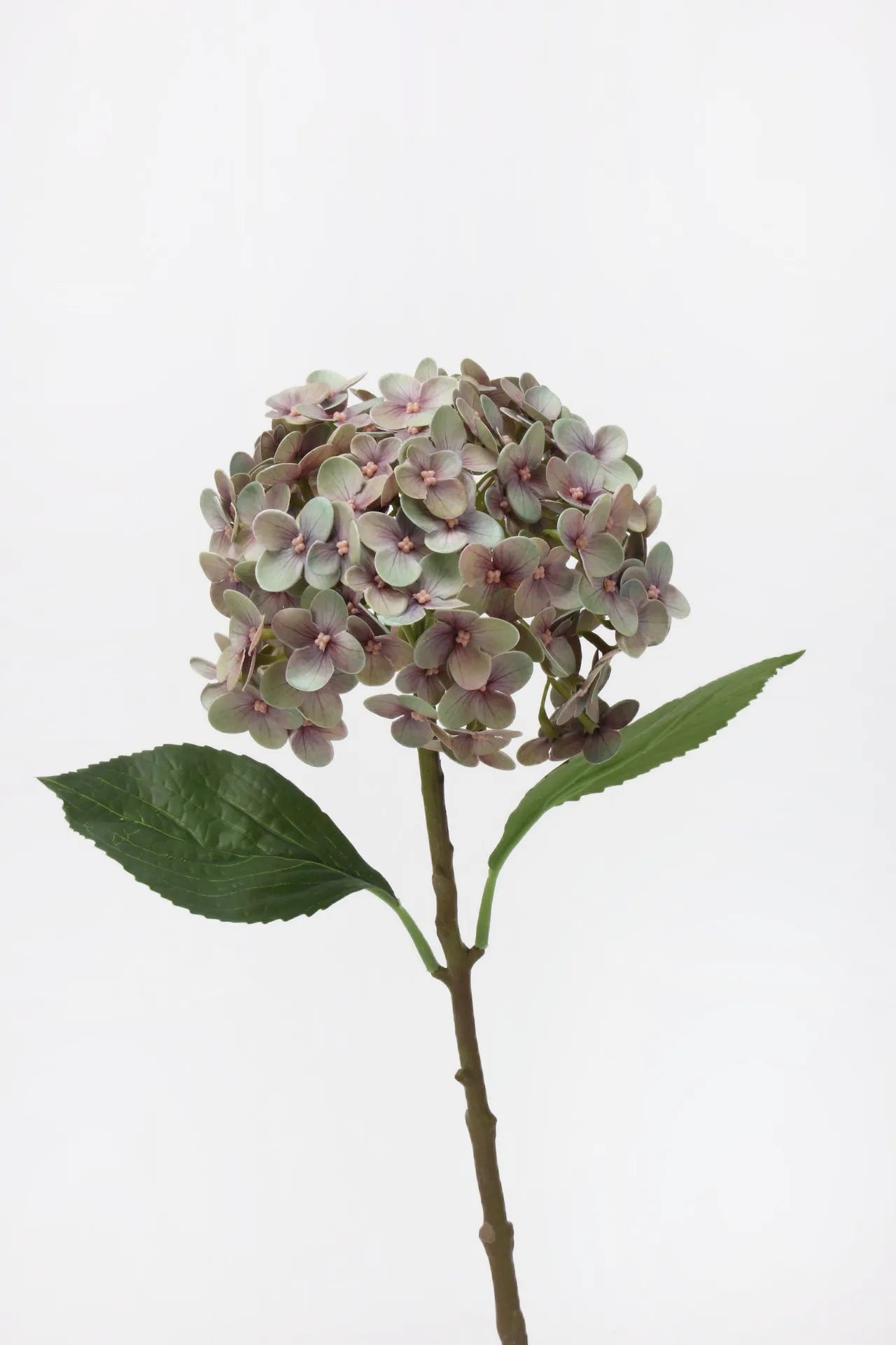 リアルタッチ フェイク アジサイ ステム - 薄紫 20"