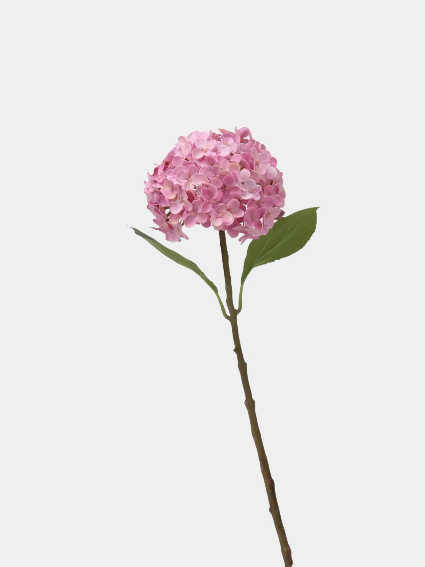 リアルタッチ フェイク アジサイ ステム - ピンク 20"