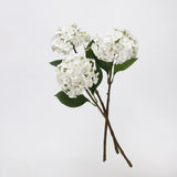リアルタッチ フェイク アジサイ ステム - ホワイト 20インチ