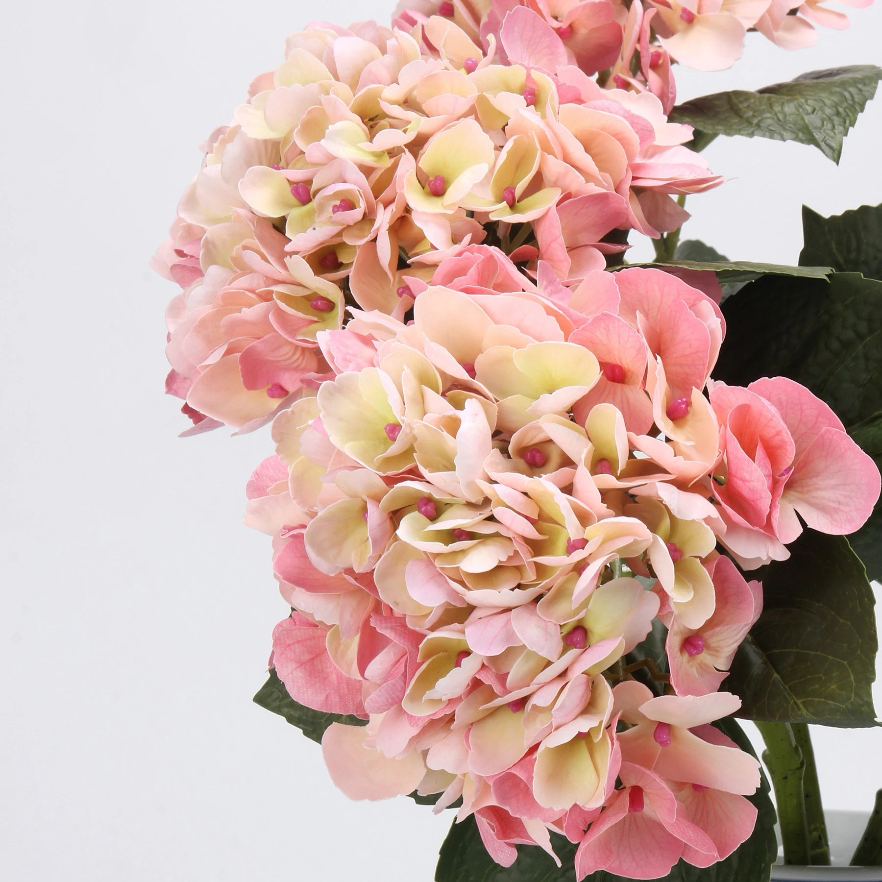 Künstlicher Hortensienstiel „Real Touch“ in Pink – 60 cm