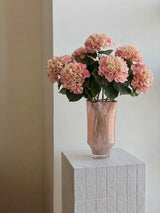 Künstlicher Hortensienstiel „Real Touch“ in Pink – 60 cm