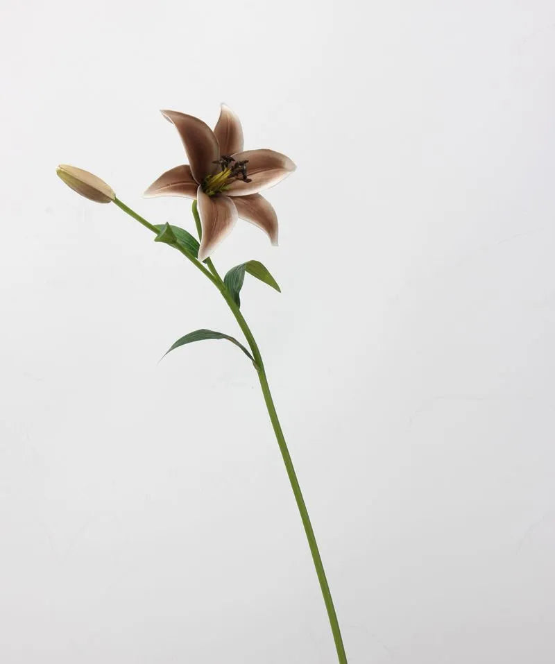 Real Touch Faux Lily Flower – Earth Tone