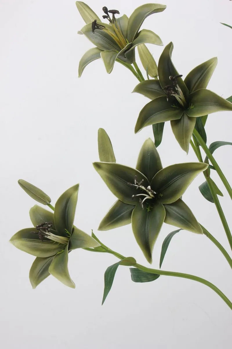 Real Touch Faux Lily Flower – Earth Tone