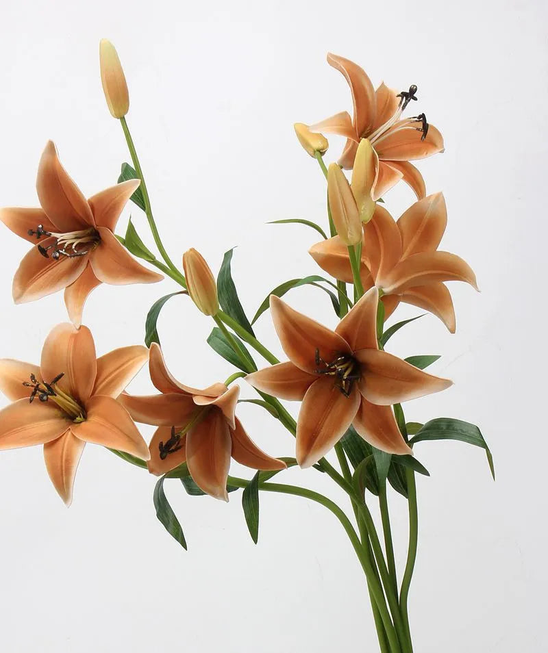 Real Touch Faux Lily Flower – Earth Tone