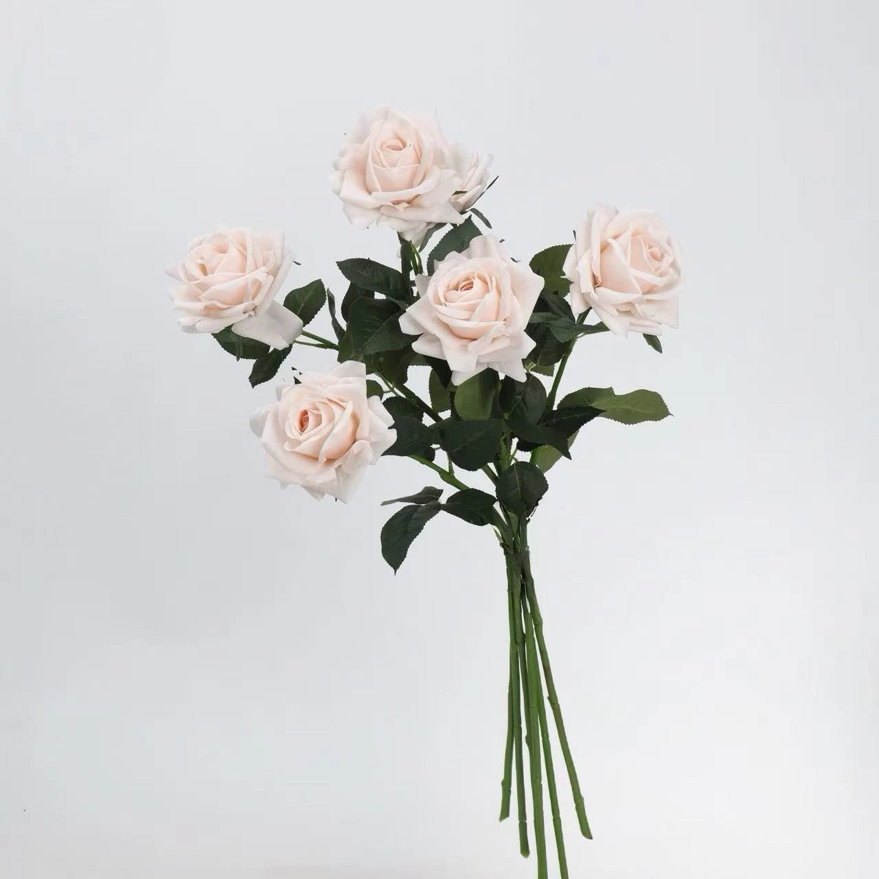 Real Touch  Faux Rose Stem in Nude Pink– 25"