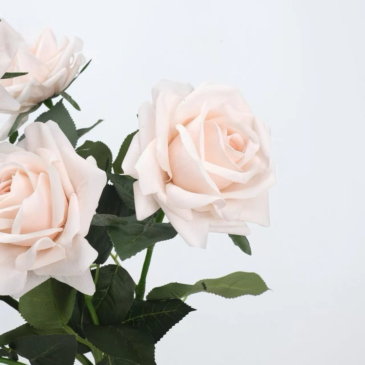 Real Touch  Faux Rose Stem in Nude Pink– 25"