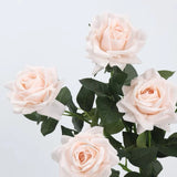 Real Touch  Faux Rose Stem in Nude Pink– 25"