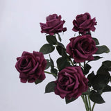 Echte Haptik – Künstliche Rosenstiel in Violett – 63,5 cm