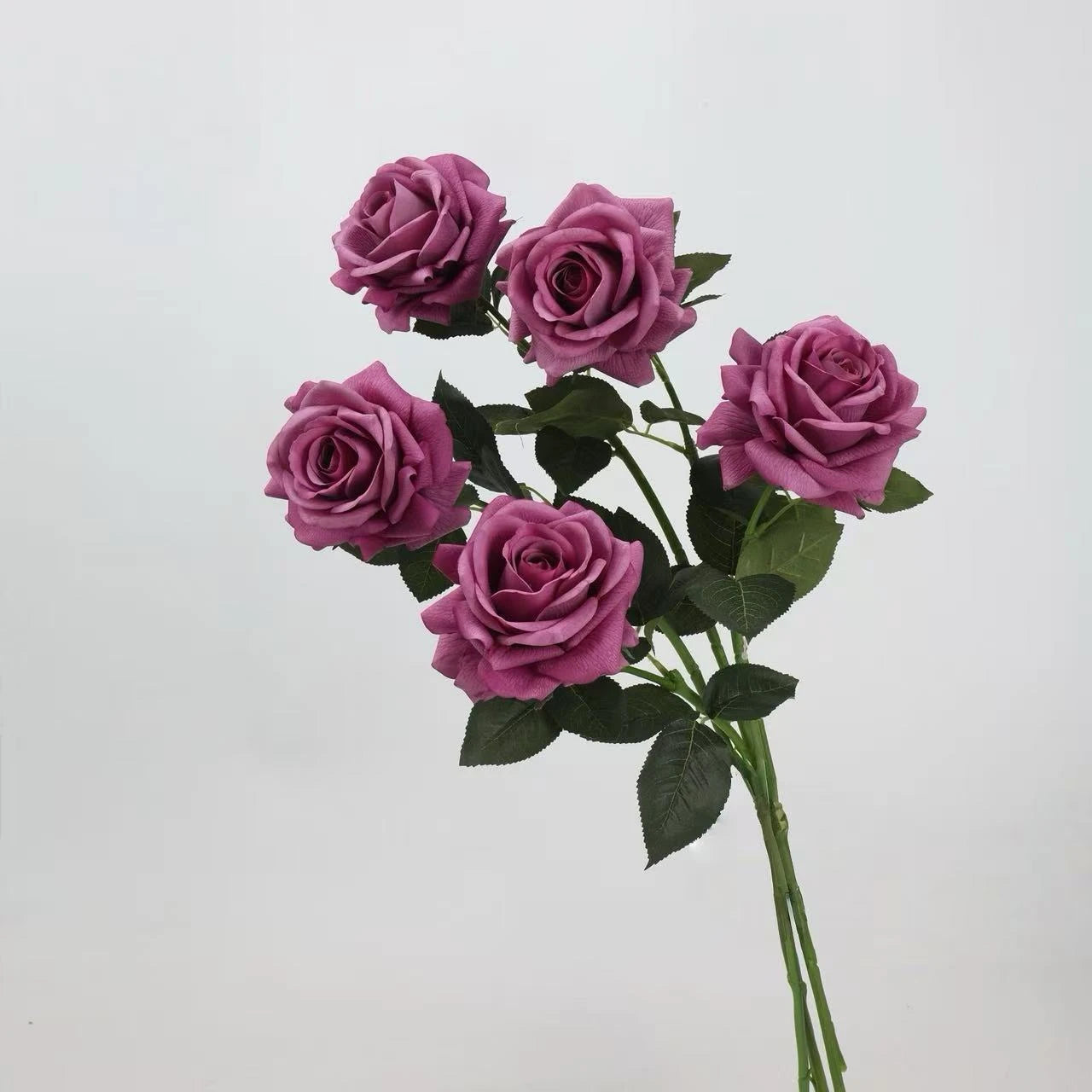 Echte Haptik – Künstliche Rosenstiel in Violett – 63,5 cm
