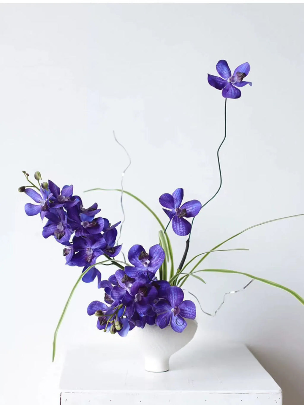 Real Touch Faux Vanda Orchid –Blue Violet 27"