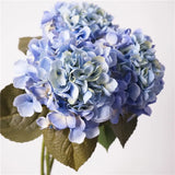 リアルタッチ 大きな フェイク アジサイ ステム - ライトブルー 24.8"