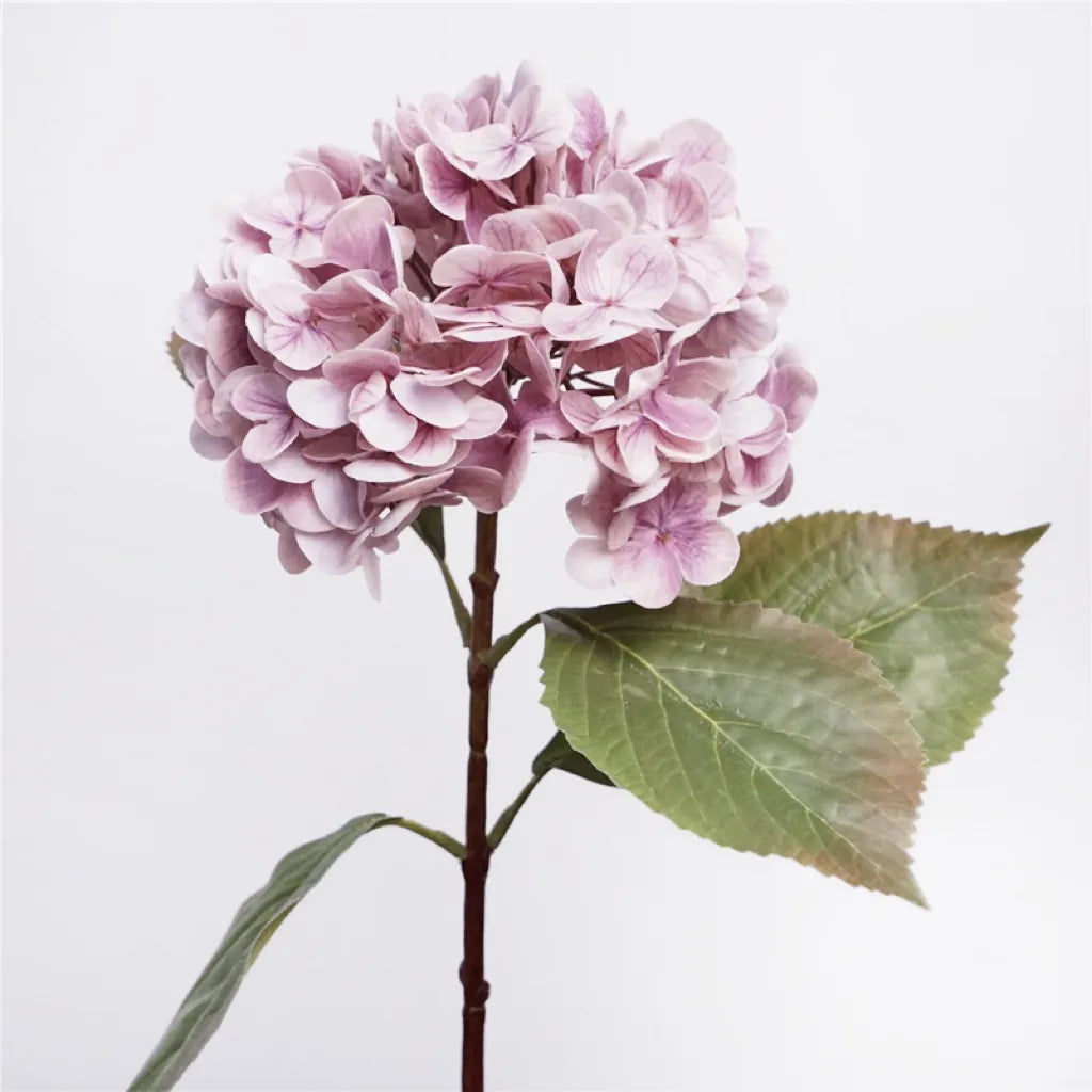 リアルタッチ 大きな フェイク アジサイ ステム - ピンク 20.8"