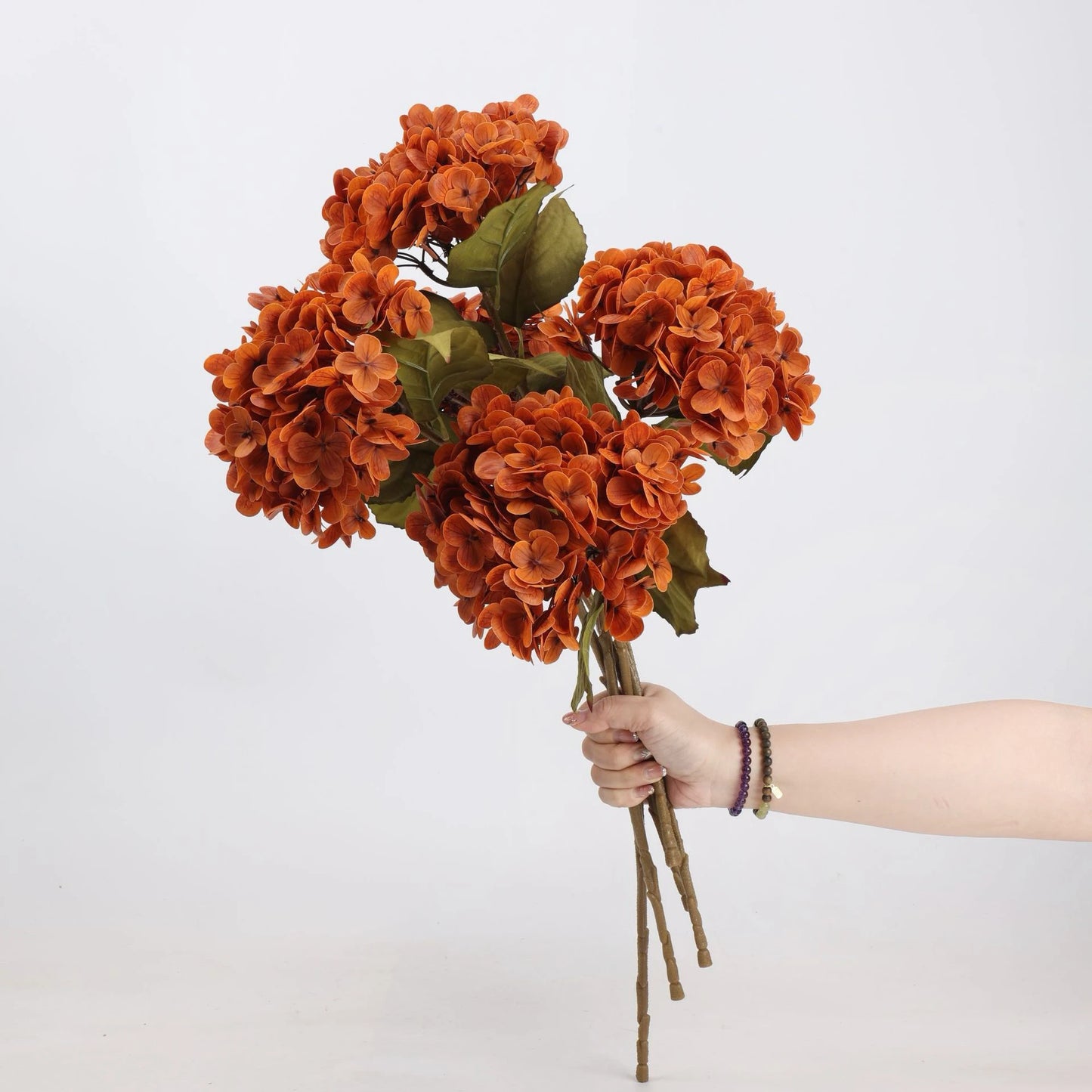 Hortensienstiel „Real Touch“ in Rot – 50 cm
