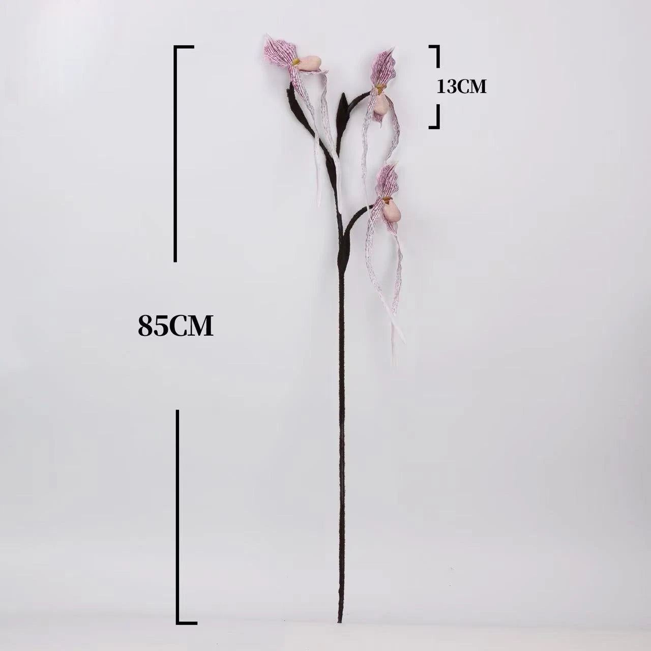Real Touch Lady's Slipper Orchid Stem