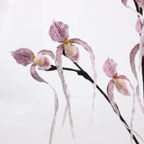 Real Touch Lady's Slipper Orchid Stem