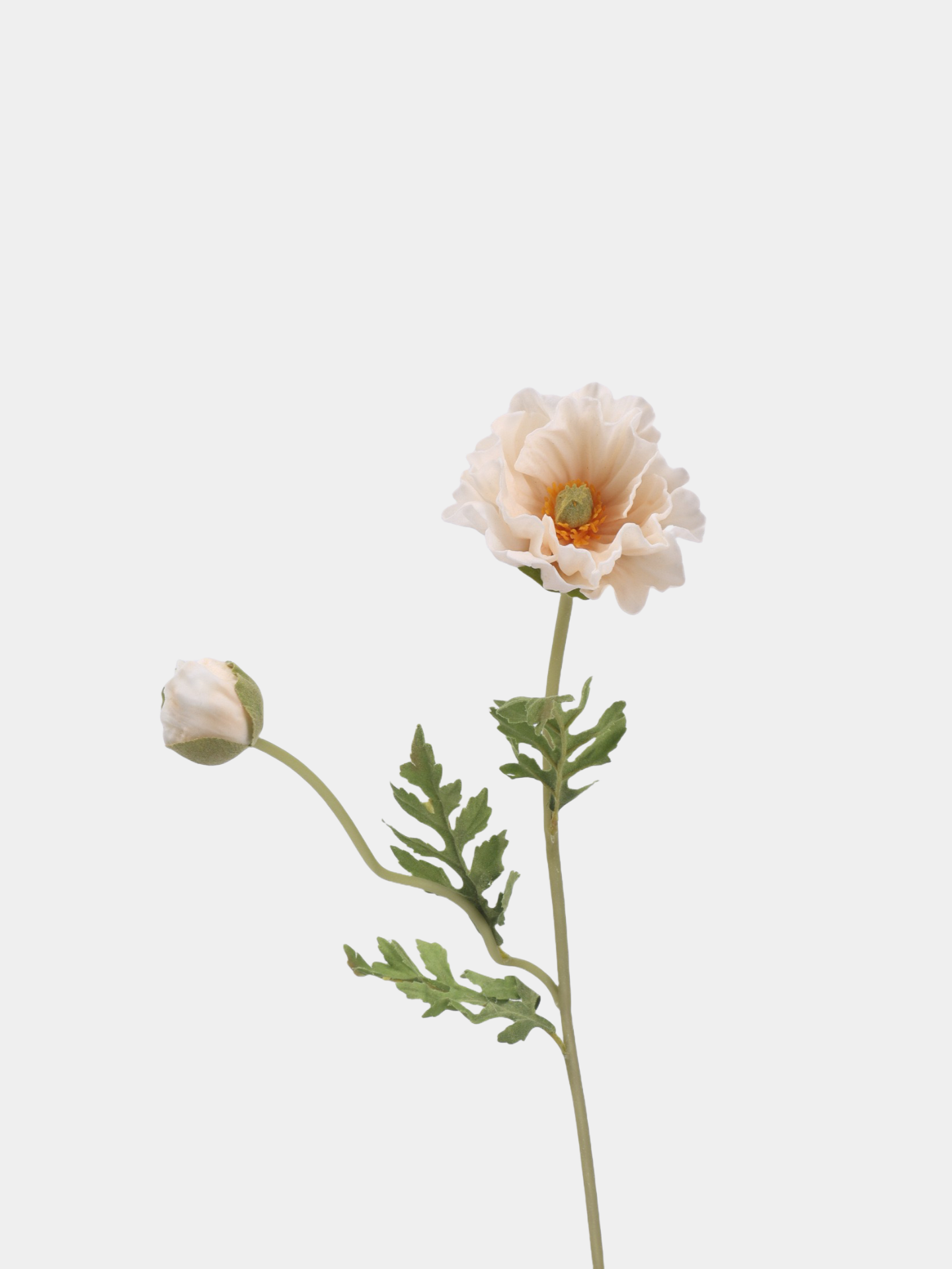 Real Touch Large Poppy Flower –Nude Pink 22.4"